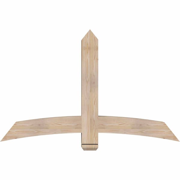 Ekena Millwork Bellingham Smooth Timber Gable Bracket, Douglas Fir, 60"W x 38"H x 5 1/2"D x 5 1/2"F, 15/12 Pitch GBW060X38X0606BEL00SDF - main